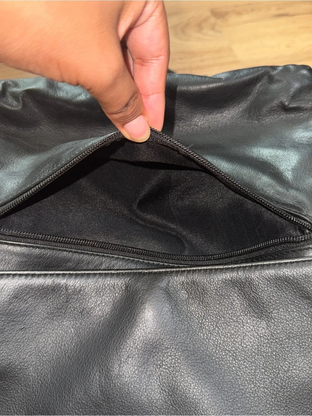 Black Genuine Leather Backpack - Sleek Everyday Carry
